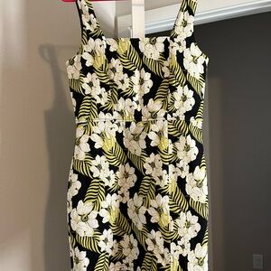 Trixxi Black and Yellow Floral Dress